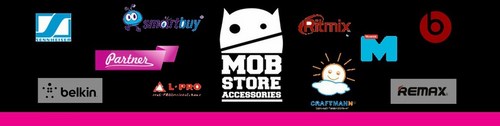 Логотип компании MOBSTORE, магазин мобильных аксессуаров
